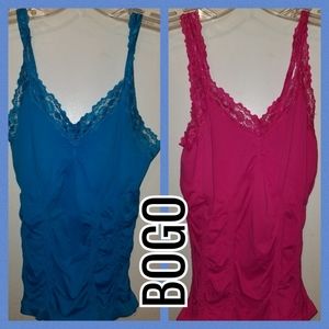 Camis Tanks BOGO Pink & Blue MAPAS